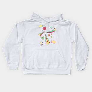 Retro star burst Kids Hoodie